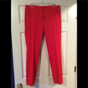 RED Zara straight leg classic slacks size 8
